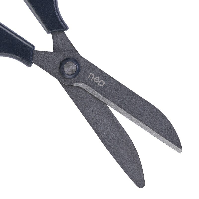 Deli 170mm Teflon Scissors Anti Stick Anti Rust Office Home Scissors Stainless Steel Tailoring Scissors For School Tool Supplies