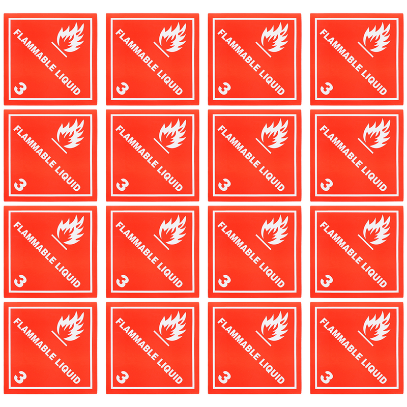 20 Pcs Warning Label Liquid Shipping Sign Sticker Stickers Nail Adhesive Labels Caution Signs Symbol Decal