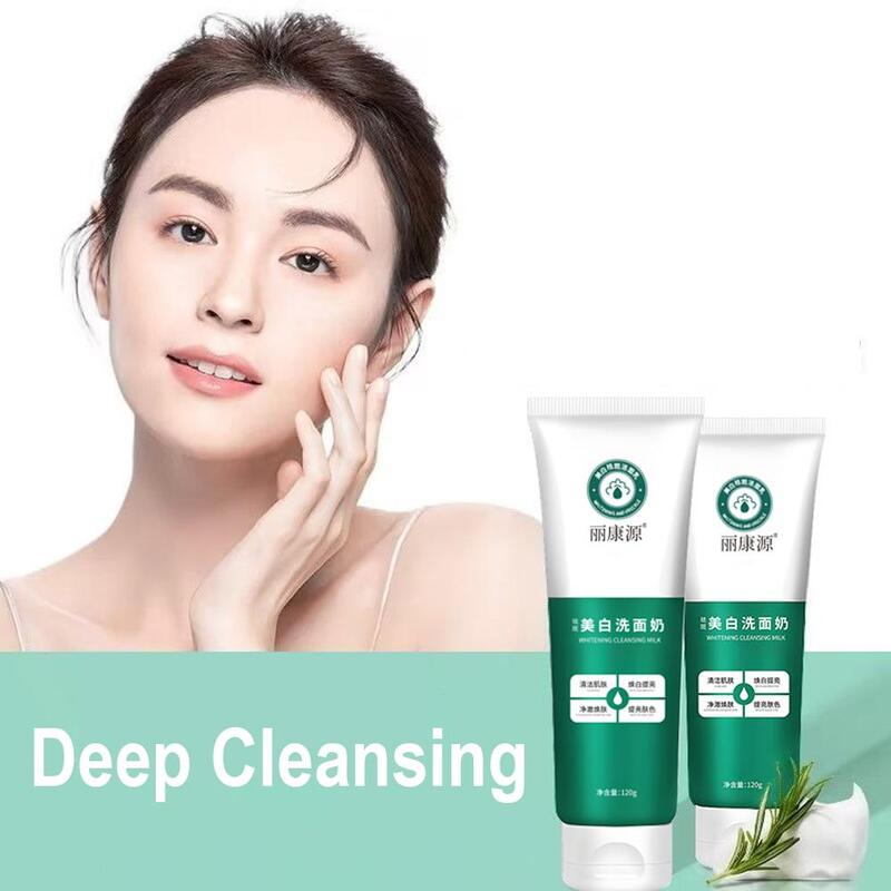 1pcs Skin Hydrates Niacinamide Deep Cleansing Pore Refining Moisturizes Foaming Face Wash 120g Whitening Facial Cleanser