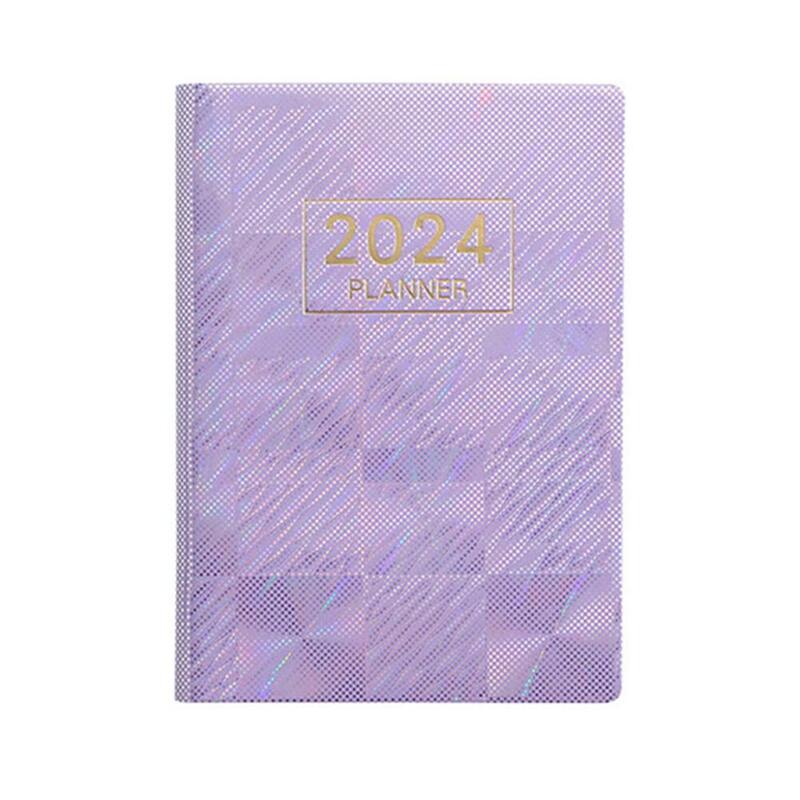 2024 A7 Plan Notebook Notepad Daily Weekly Colorful Stationery School Agenda Office Notebooks Cover Planner Supplies U7X2