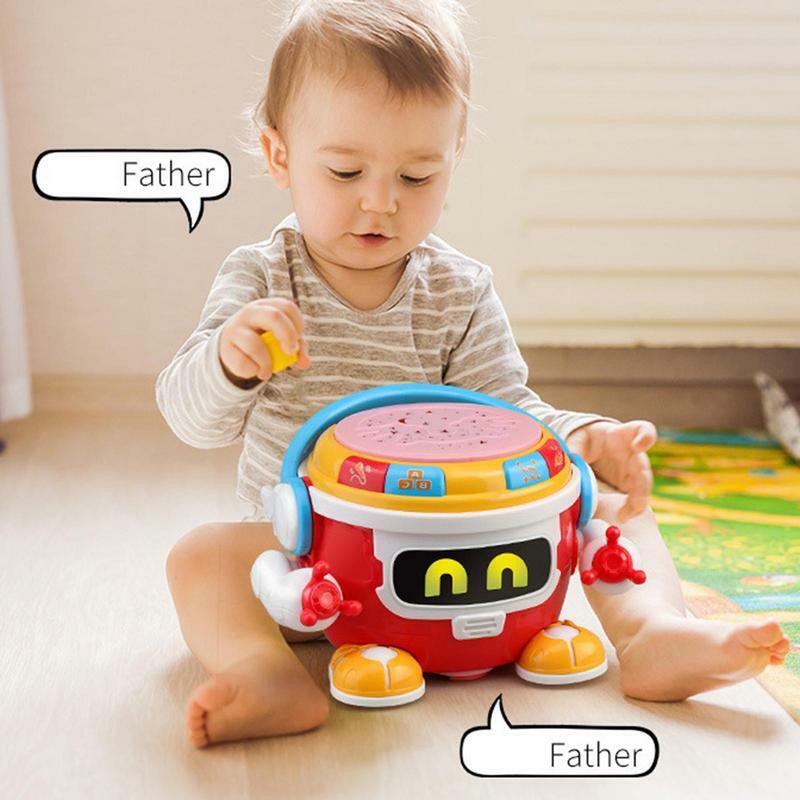 Toddler Electric Drum Music Toy Kids Music Drum Instrument Toy Portable Electric Musical Instruments Toys For Kids Toddler