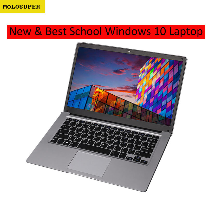 Molosuper 2022 14 zoll Günstige Schule/Büro Verkäufe Laptop Notebook 6GB 64GB USB 3,0 WiFi Windows 10 netbook tragbare Freeshipping