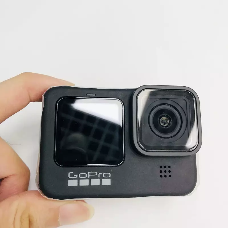 Coque en silicone pour GoPro fore12 11 10 9, protecteur d'écran en verre noir Guatemala, film de protection, couvercle de capuchon d'objectif pour Go Pro 11