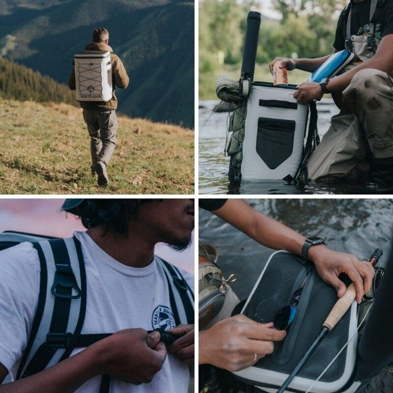 Der isolierte Rucksack kühler hält 72 Stunden lang 24 oder 35 Dosen-perfekte Mittags-oder Getränke tasche für Camping, Wandern, Angeln, Kajakfahren,