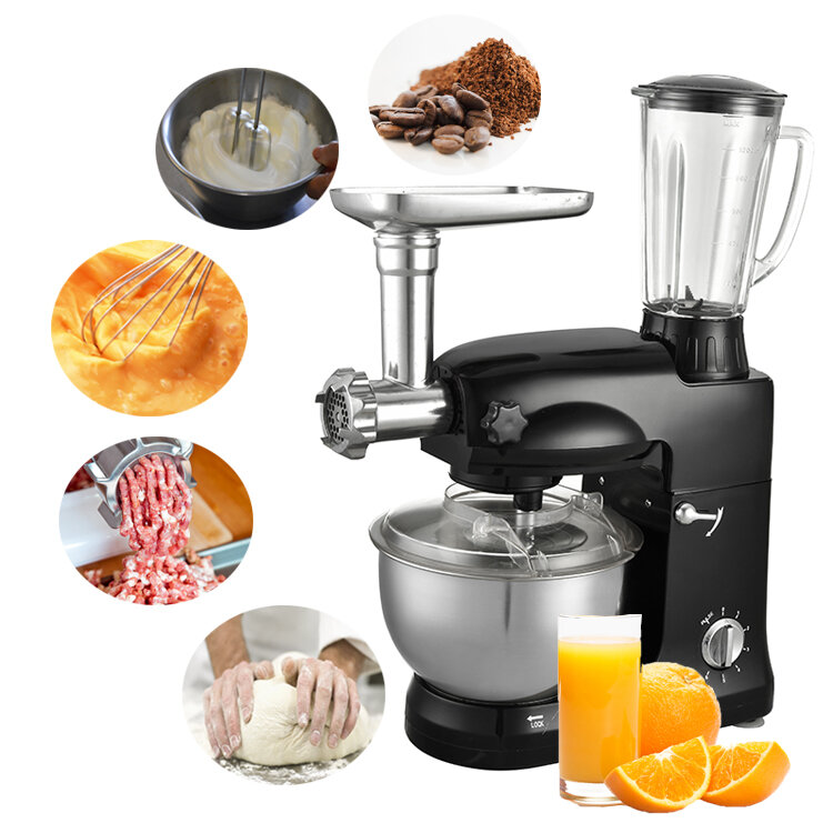 Kitchen tools food processor bread kneading machine juicer grinder stand mixers with stainless steel bowl