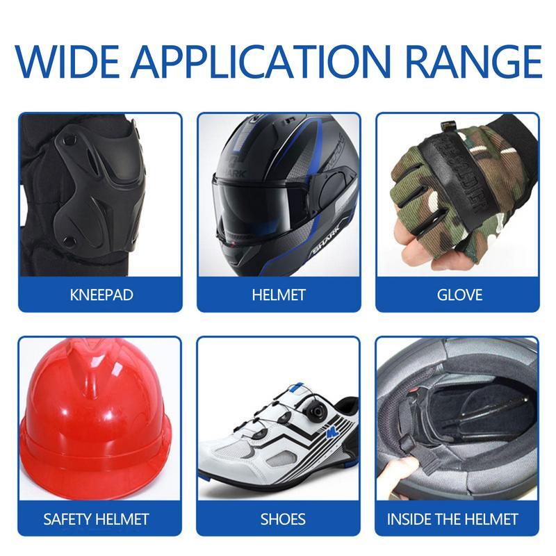 Kit di pulizia per moto da 120ml detergente per schiuma per moto detergente per parabrezza per autolavaggio per pantaloni da ciclismo cuscinetti guanti protettivi