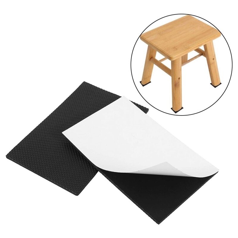 Hot 8 Tablets Anti Slip Furniture Pads Self Adhesive Non Slip Thickened Rubber Feet Floor Protectors For Chair Sofa