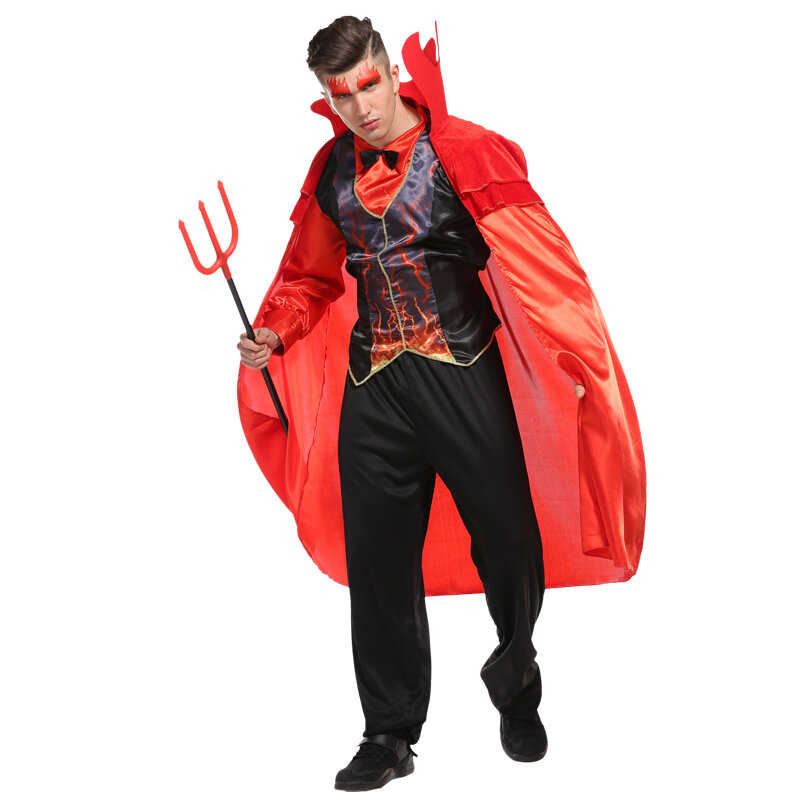 Halloween Adult Men Vampire Costume Cosplay Dress Up Props Prince Vampire Performance Carnival Party