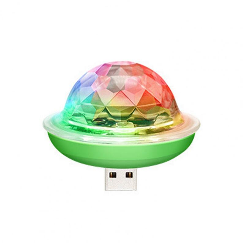 Mini lumière DJ rotative USB, éclairage LED RVB, téléphone portable, ordinateur portable, lumière de scène pour bar, fête de mariage, studio statique