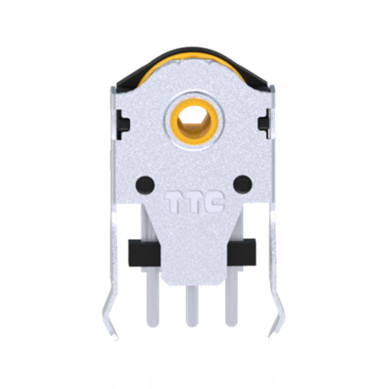 Codificador TTC de 7/8/9/10/11/12/13/14/15/16mm, codificador de Rueda Dorada de desplazamiento de ratón giratorio con marca de agujero de 1,74mm force para ratón de PC, 20-40g