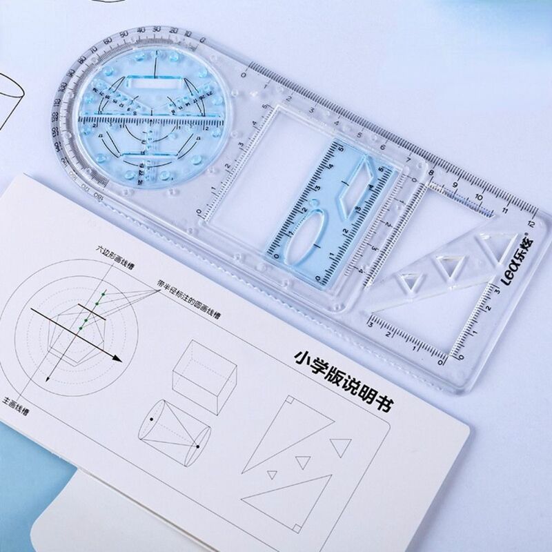 Art Design Stereo Geometry Construction Architect Math Class Measuring Scale Ruler Fast Drawing Ruler Drafting Template Ruler