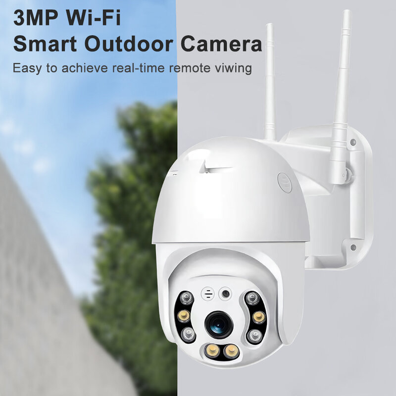 WIFI Smart Camera Outdoor 1080P 4K 3MP HD Auto Tracking Night Vision Infrared Monitor Home Surveillance Waterproof CCTV Camera