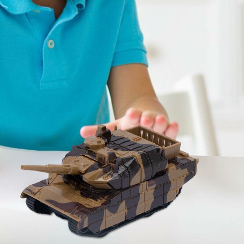 Pull Back Tank Toys Creative Vehicle for Kids Diecast Tank Model Pullback Motion for Girls Boys Children Kids 3-7 Years Old Gift