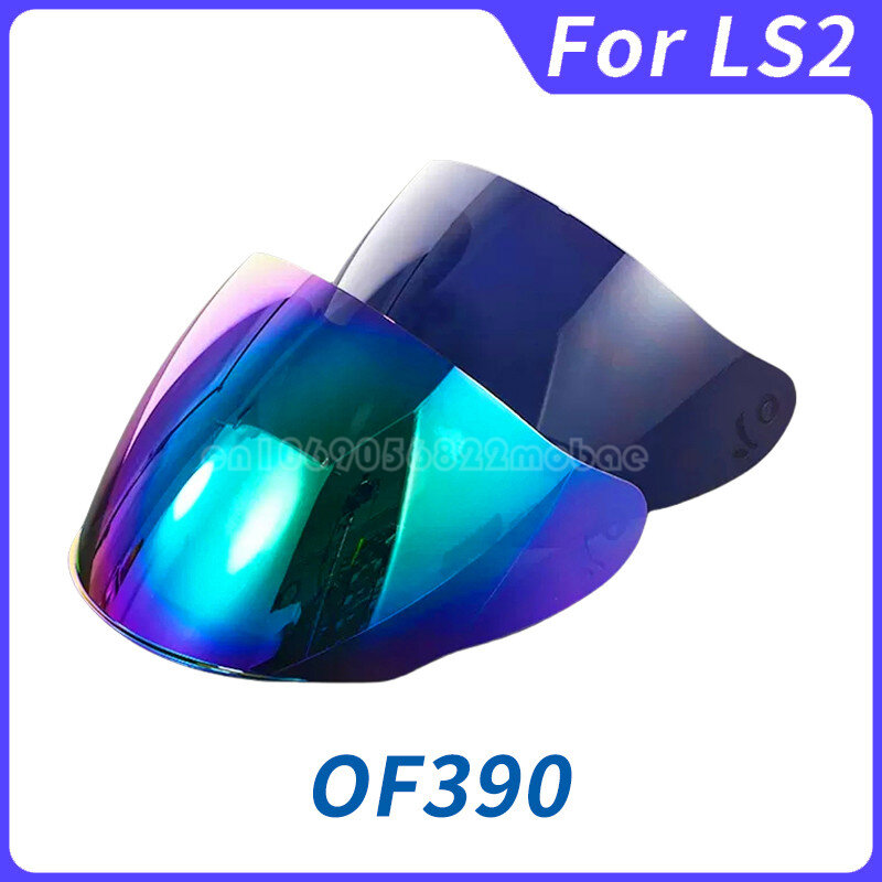 Geschikt Voor Ls2 Halve Helm Lens Batterij Auto Helm Of608 Lens Transparant Zwart Thee Aurora Rood Dag En Nacht
