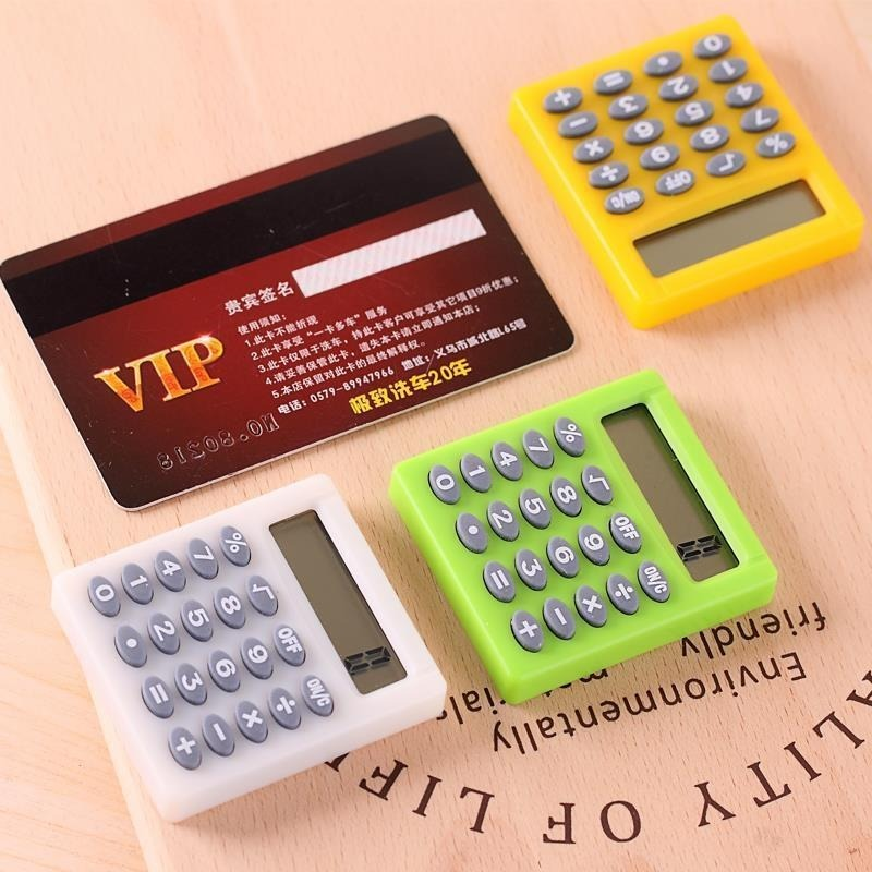 Магазин канцелярских товаров, маленький квадратный калькулятор, персонализированный мини-компьютер конфетных цветов для школы и офиса