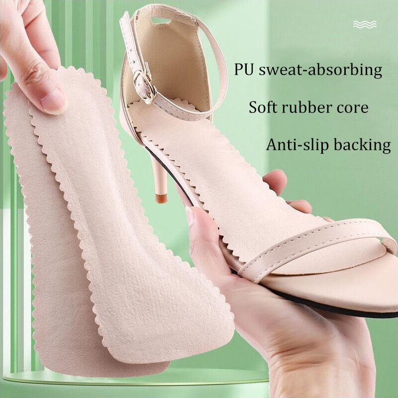 Sandals Insoles Self-adhesive Non-slip Women Shoes Pads Breathable High-heeled Shoe Soft Cushion Sole Stickers Orthotics Inserts