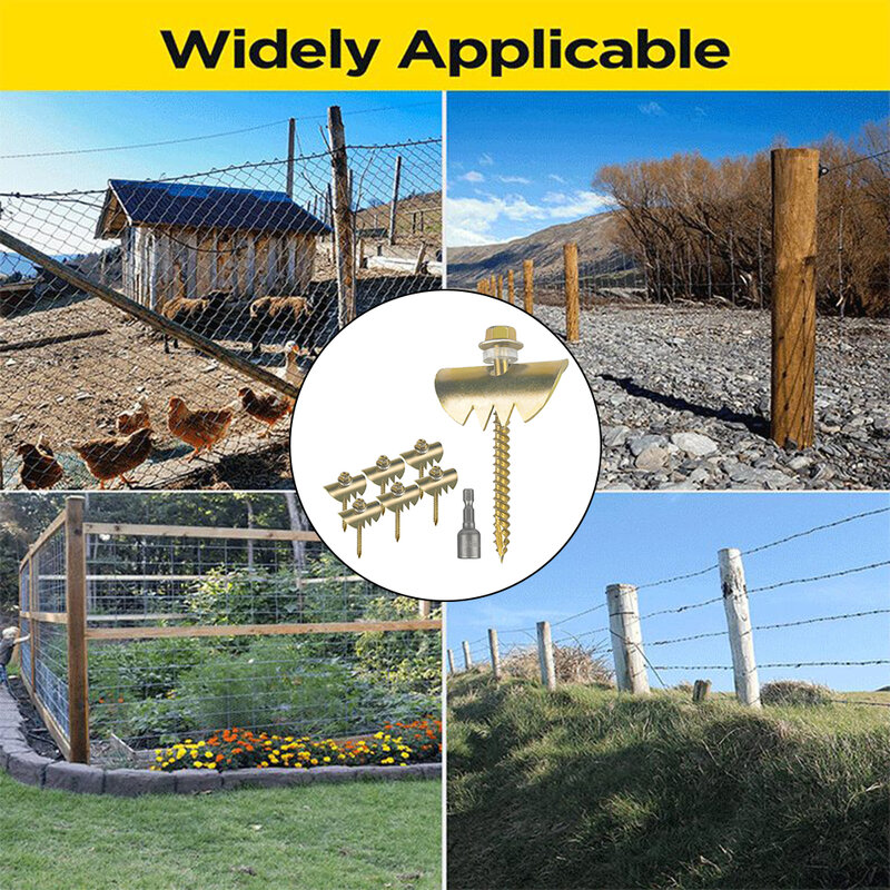Opcja ogrodzenia z drutu 50 szt. Zszywek do ogrodzenia z drutu drobiowego ocynkowana metalowa konstrukcja odpowiednia do różnych rodzajów drutu