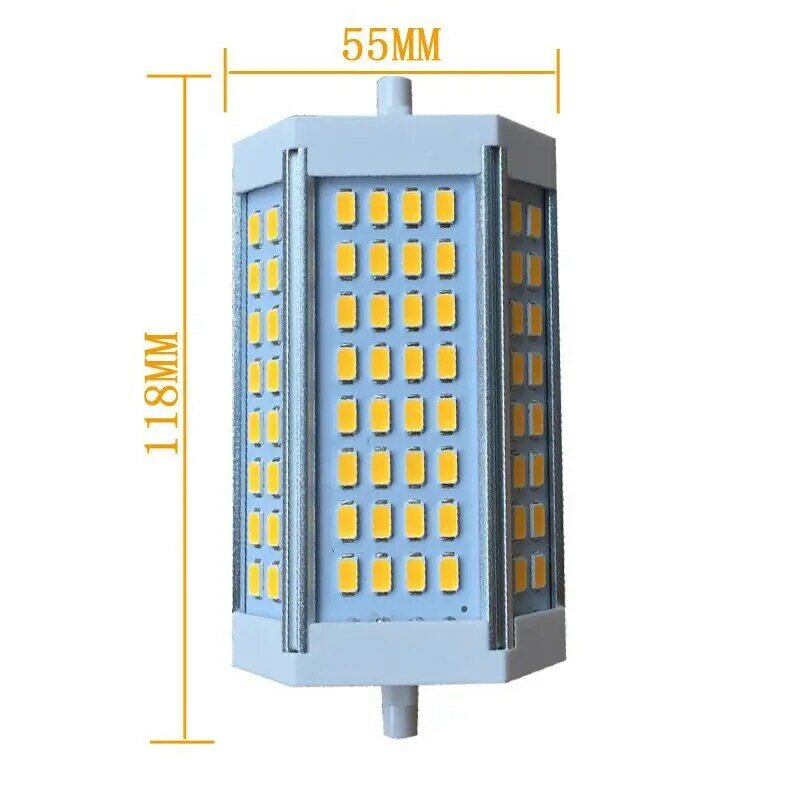 Luz LED R7S regulável, lâmpada de extremidade dupla, 118mm, 135mm, 189mm, 30W, 35W, 50W, RX7S, J118, J135, J189, CA 110V, 220V