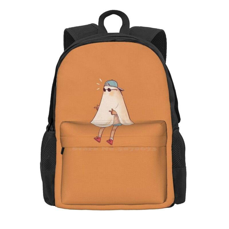 حقيبة ظهر رائعة مع تصميم شبح للمراهقات والفتيات ، حقيبة سفر لجميع الأطفال
