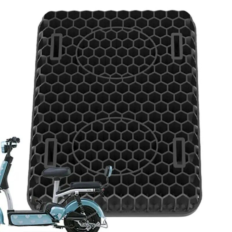 Coussin de siège de moto en accent d'abeille 3D, coussins de vélo coordonnants, coussin de siège de vélo confortable, absorbant les chocs, instituts de pression