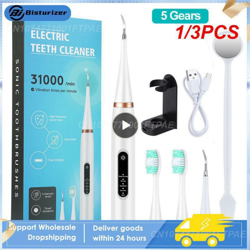 1/3PCS Ultrasonic Scaler Tooth Calculus Remover Electric Scaler Gear Stains Tartar Teeth Whitening Cleaner