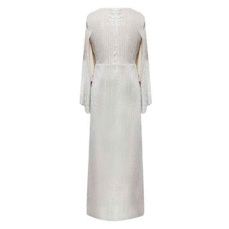 Коктейльные платья для женщин 2024, элегантное классическое Сетчатое блестящее облегающее платье с глубоким V-образным вырезом, сексуальное женское платье