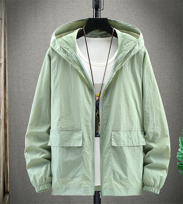 2024 New Summer Couples Thin Hooded Lightweight Jacket Men Sun-proof Clothing Fishing Hunting Clothes Quick Dry Coat Outfits
