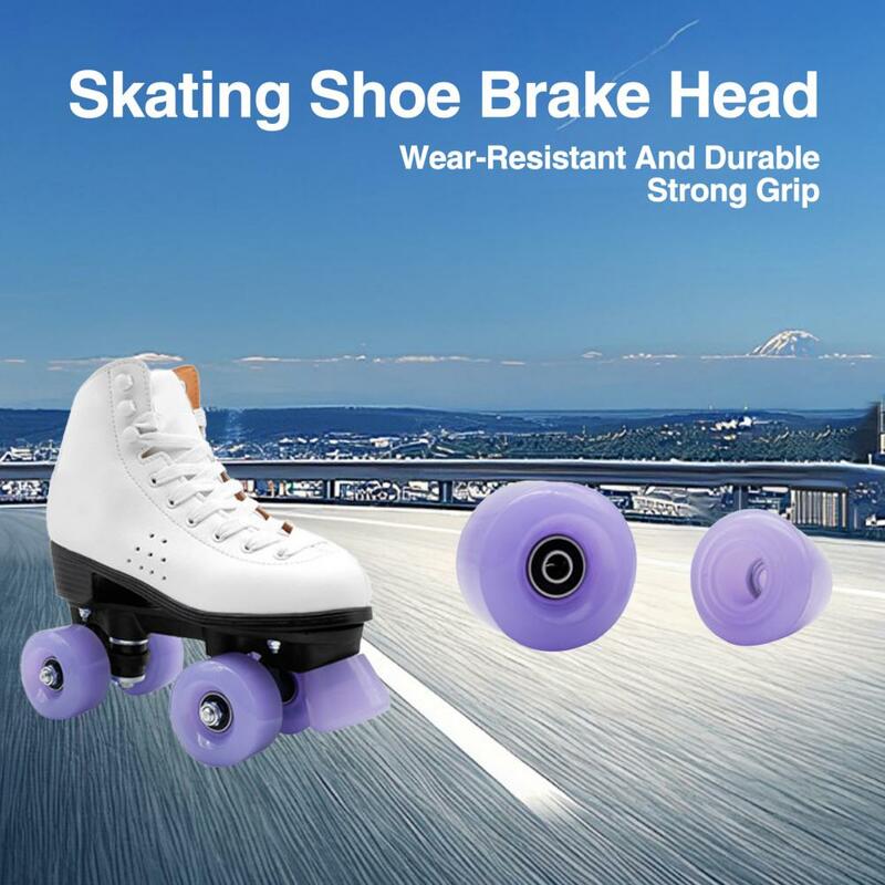 2pcs Toe Stoppers Freio Conveniente Duplo Rolo Skate Toe Pára Plugs Skate Rodas Acessórios