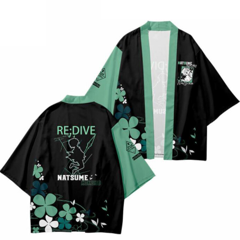 Prinzessin Verbinden NATSUME KOKORO 3d Kimono Shirt Cosplay Sommer Männer Frauen Sieben Punkt Hülse Tops Casual Harajuku Strickjacke Jacke