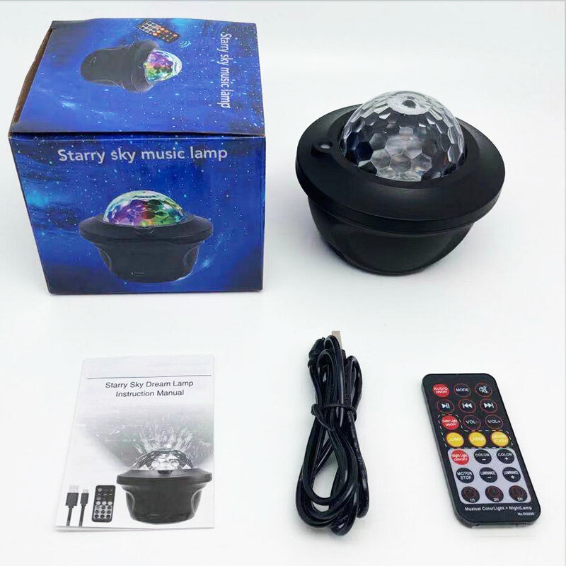 Led Star Galaxy Sterrenhemel Projektor Nachtlampje Ingebouwde Bluetooth-Lautsprecher Voor Slaapkamer Decoratie Art Kinder Birthd
