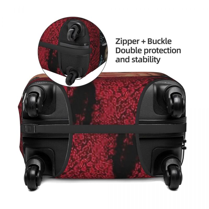 Sam dom niespodzianka bagaż z nadrukiem przeciwpyłowe pokrowce elastyczne wodoodporne 18-32 calowe pokrowiec na walizkę akcesoria podróżne
