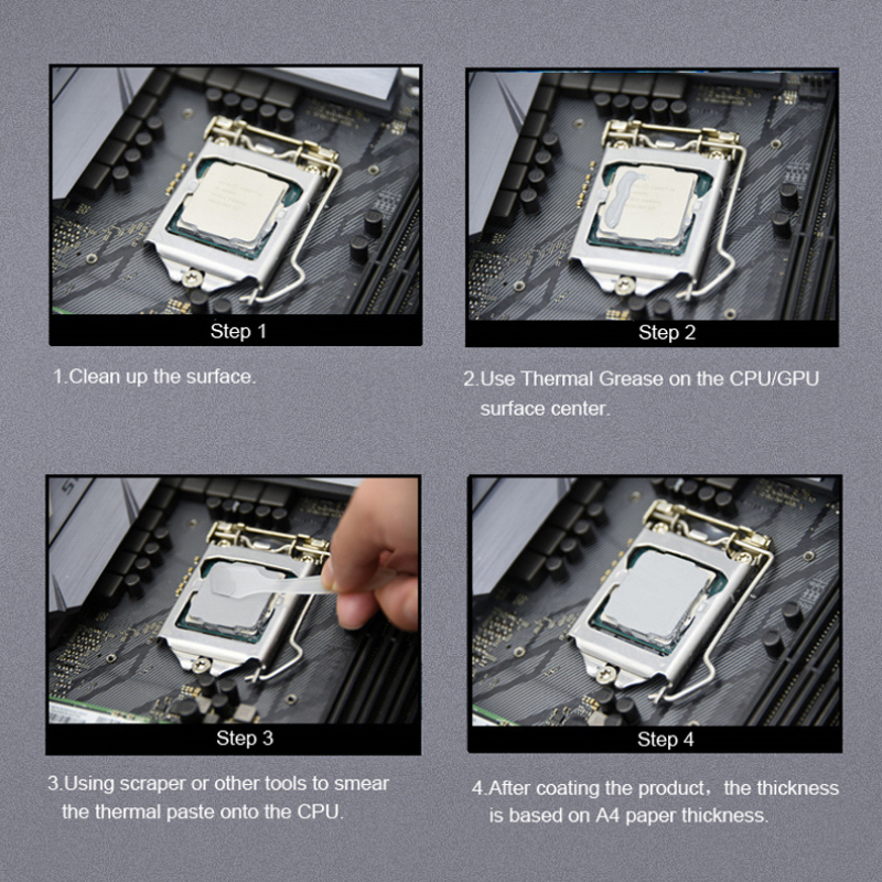 MX4 prosesor pasta termal MX-4 4g 8.5w/m-k untuk CPU GPU Printer HeatSink pendingin termal senyawa gemuk silikon