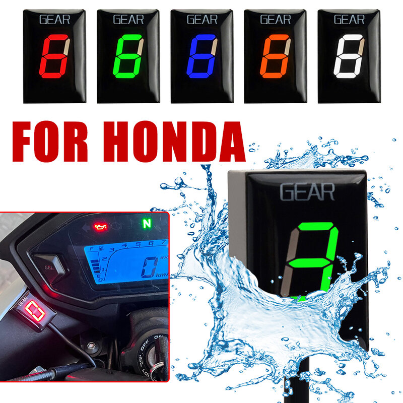 Motocicleta Gear Indicator para Honda, Speed Display Meter, Honda CBR 600 RR, CB500X, CBR600RR, CBR1000RR, CB600F, Hornet CB650F, CBR650F, CB650F