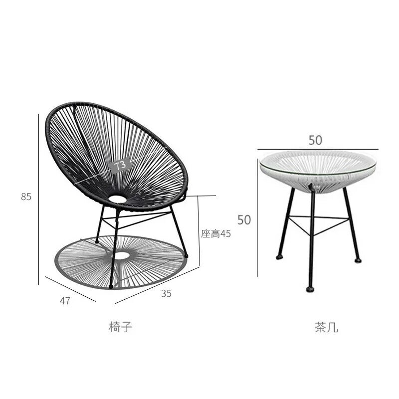 Современные уличные столы, стулья, кафе, яркий ротанговый стул, стабильное портативное рыболовное кресло