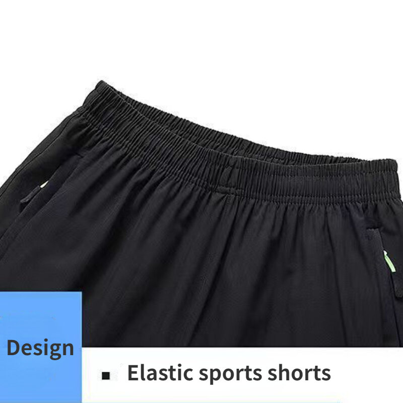 Ice Silk Beach Shorts Men Gym Casual Shorts Quick Dry Sweatpants Running Sports Short Pants Breathable Fitness Jogging Shorts
