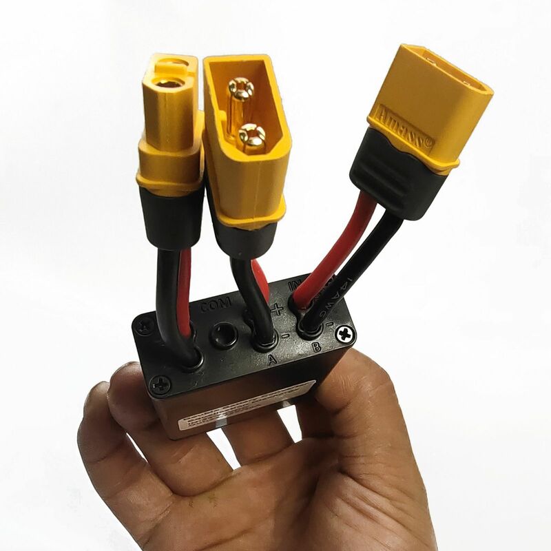 Đa Năng 20V-72V20A Hai Pin Kết Nối Adapter Switcher Module Tăng Dung Lượng Pin Ebike Pin Switcher Đen