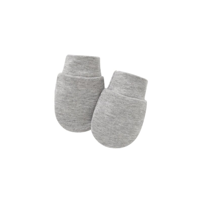 Q0KB Gants en coton doux anti-rayures pour bébé Chaussettes à main anti-rayures Fournitures pour nouveau-nés