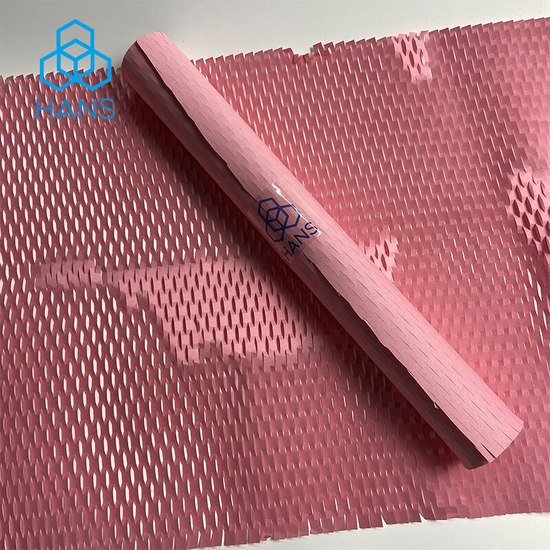 pinkHeavy-Duty HoneycombEco-friendly Biodegradable Bubble Wrap Alternative  Perfect for Moving and Shipping