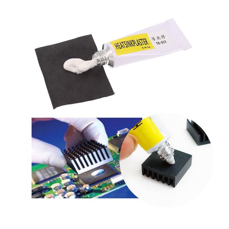 1-5pcs 5g Thermal Grease Paste Conductive Heatsink Plaster Adhesive Glue For Chip VGA RAM LED IC Cooler Radiator Cooling