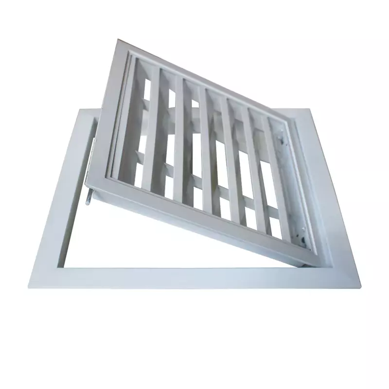Sfiato dell'otturatore di scarico in lega di alluminio per tapparella a parete griglia d'aria centrale copertura di ventilazione sistema di ventilazione del porto di riparazione