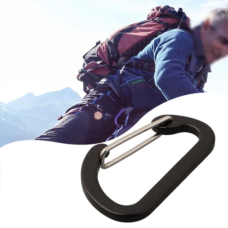 1 pz moschettone per chiavi catena Mini zucca a forma di lega di alluminio portachiavi Clip gancio serratura viaggio escursionismo campeggio gancio a molla Clip