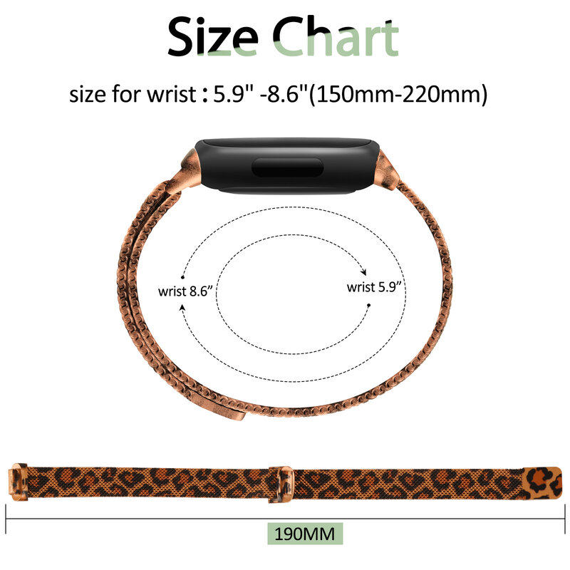 Metal Magnetic Loop Strap para Fitbit Quest 3, pulseira de aço inoxidável, pulseira, pulseira