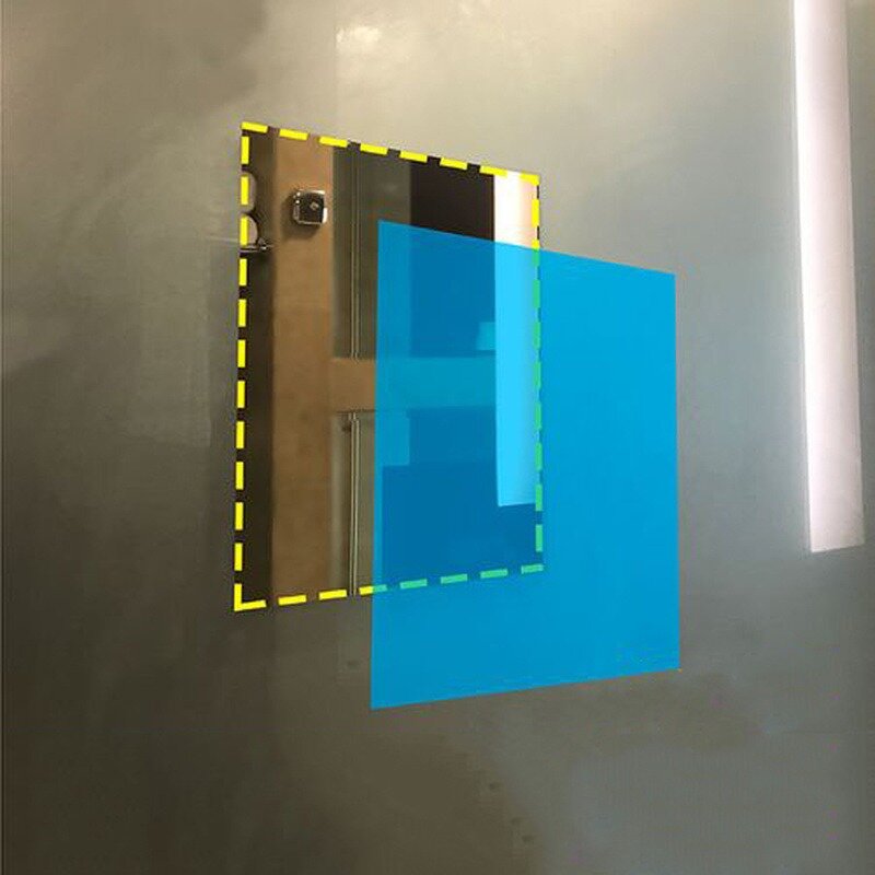 Водонепроницаемая пленка для зеркала для ванной комнаты, зеркало заднего вида с прозрачным зрением, водонепроницаемые противотуманные наклейки 30x100 см