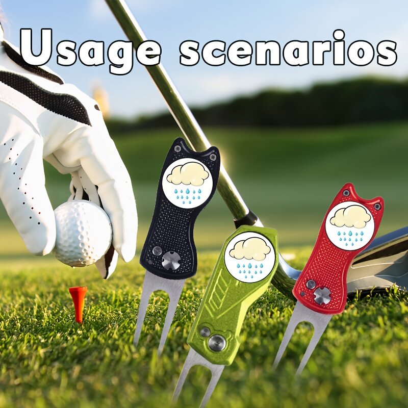 Golfclub Met Magnetische Hoedenclip-Golfaccessoires Golfuitrusting, Aanpasbare Balmarkeringen, Schattige En Leuke Wolkengolfhoed