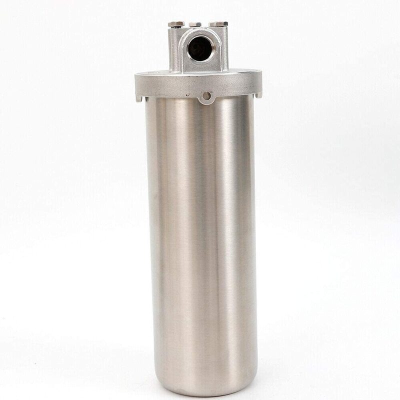 Alloggiamento del filtro dell'acqua in acciaio inossidabile 304, per impieghi gravosi, cartucce da 10 ", 3/4" Npt