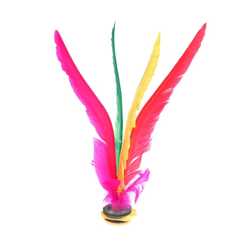 Kick Shuttlecock Chinese Jianzi Colorful Feather Foot Sports Outdoor Toy Game for Physical Exercise Drop Shipping