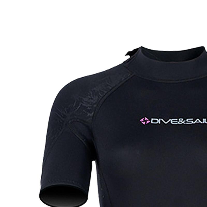 Wetsuit mergulho autônomo para mulheres, zip traseiro, surf, caiaque, mergulho