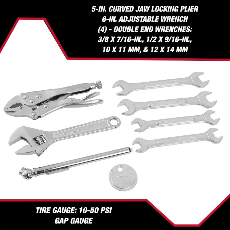 Hyper Tough-Kit de herramientas para mecánicos de automóviles y motocicletas, 51 piezas, 4376V