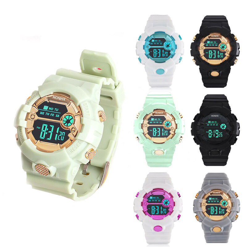 Children'S Digital Watch Multifunctional Electronic Wristwatch Waterproof Outdoor Sports Watch High Quality Durable Student Boy