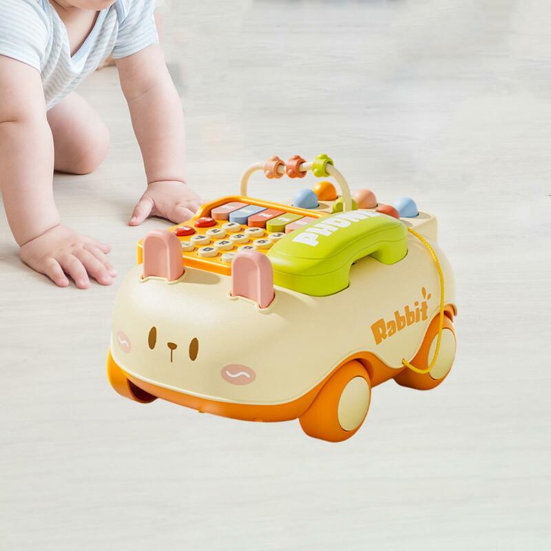 Baby Telephone Toy Educational Toy Simulation Cartoon Game Learning Toy Creative Baby Piano for Kids Boys Baby Holiday Gift
